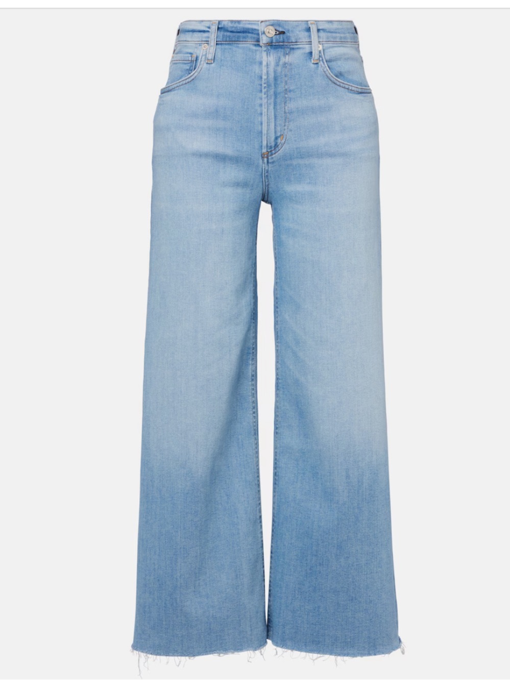 Paige Genessee Light Wash Wide Leg Women’s Jeans